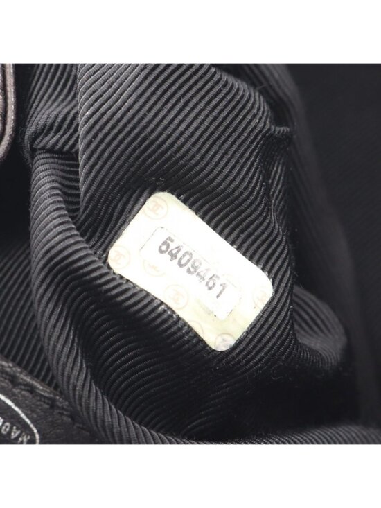 Chanel Backpack CC Logo Small Drawstring Black Lambskin CC Chain main image 8